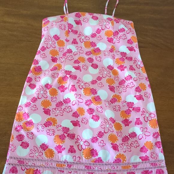 Lilly Pulitzer Ladybug  pink Sundress Dress size 12 NEW no tags - Picture 11 of 11